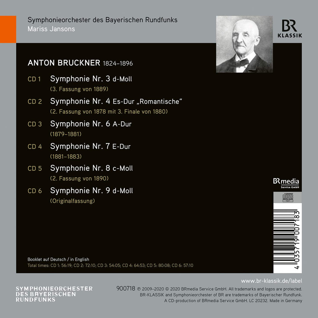 Mariss Jansons dirigiert Anton Bruckner, Audio-CD