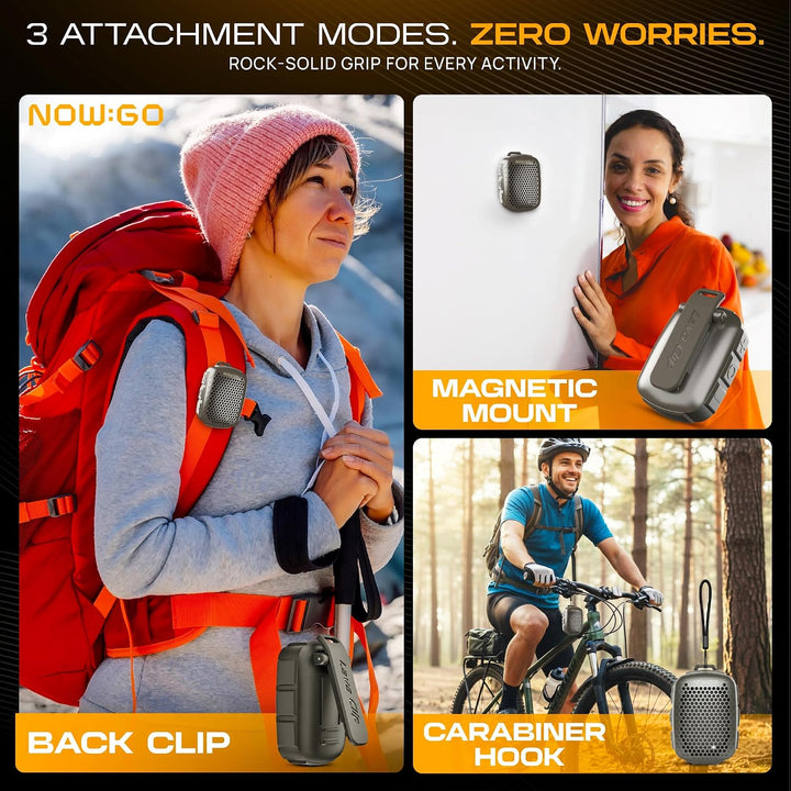 Lava Clip Tragbarer Bluetooth Lautsprecher Klein (Grün), Grün