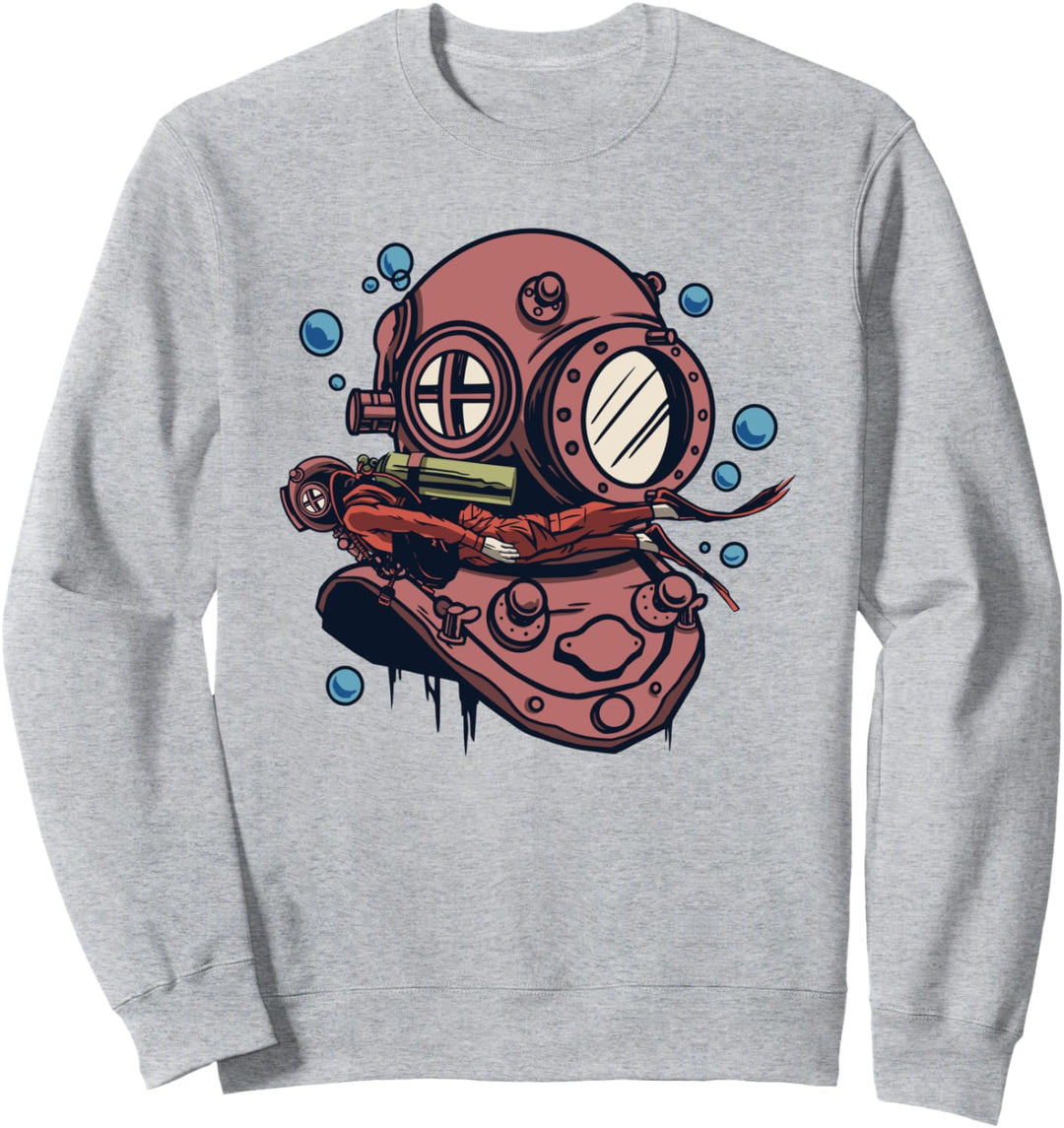 Taucherhelm Ozean Sweatshirt