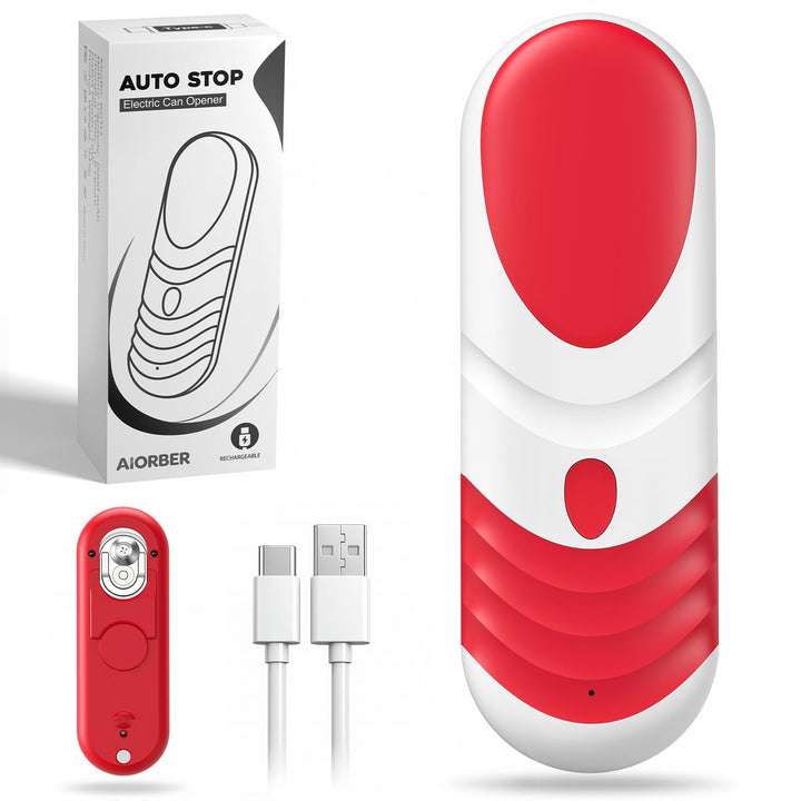 Dosenöffner Elektrisch Rot-weiss, Rot-weiss