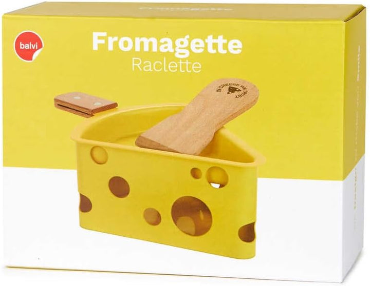 balvi Raclette-Ofen Fromagette Farbe Gelb Kerzen und Schaber inbegriffen Nylon