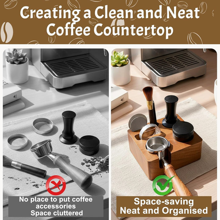 Tamperstation 58mm, Espresso Tamper Station für Siebträger Zubehör