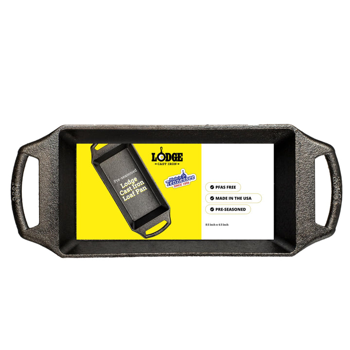 Lodge Kastenform aus Gusseisen, 21,6 x 11,4 cm, Kastenform