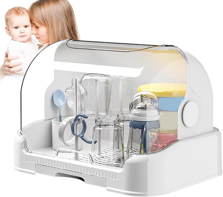 Generische Aufbewahrungsbox zum Trocknen von Babyflaschen, staubdichter Flaschenhalter für Kinder, a