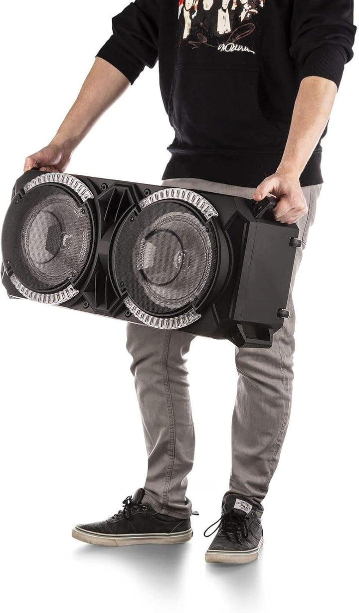 Fenton LIVE280 - Karaoke Anlage - LED Partybox Bluetooth, Musikbox Gross, Akku Integriert, 900 Watt