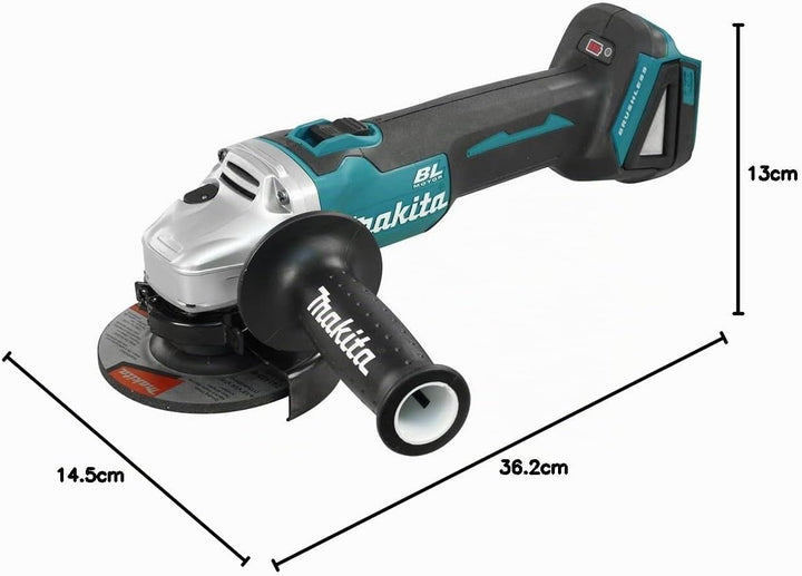 Makita DGA454Z Mini-Schleifmaschine, A, Betrieb mit Lithium-Ionen-Akku, 18 V, 115 mm, BL, nur Maschi