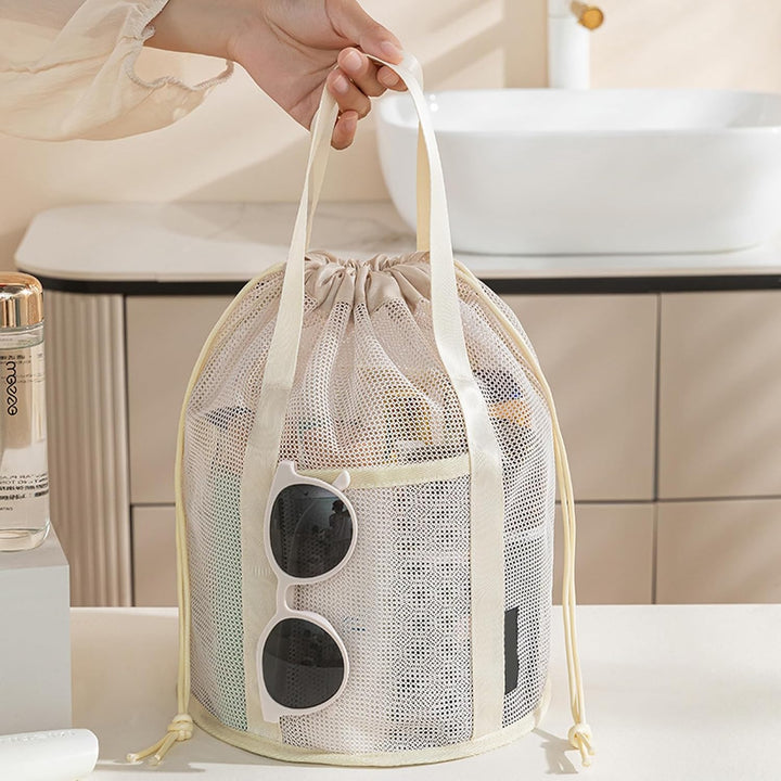 Duschtaschen, Tragbarer Maschen-Duschbeutel, wasserdichte Aufbewahrungsbeutel Für Toilettenartikel B