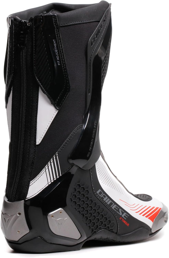 Dainese Torque 4 Air Motorrad Stiefel, schwarz/weiss/rot, 44 Schwarz Weiss Rot 44 EU, Schwarz Weiss