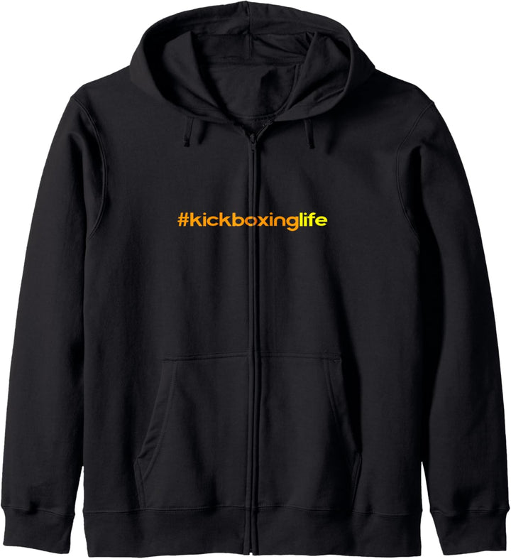 Kickboxing Life Hashtag Kickboxinglife Kickboxer Spruch Kapuzenjacke