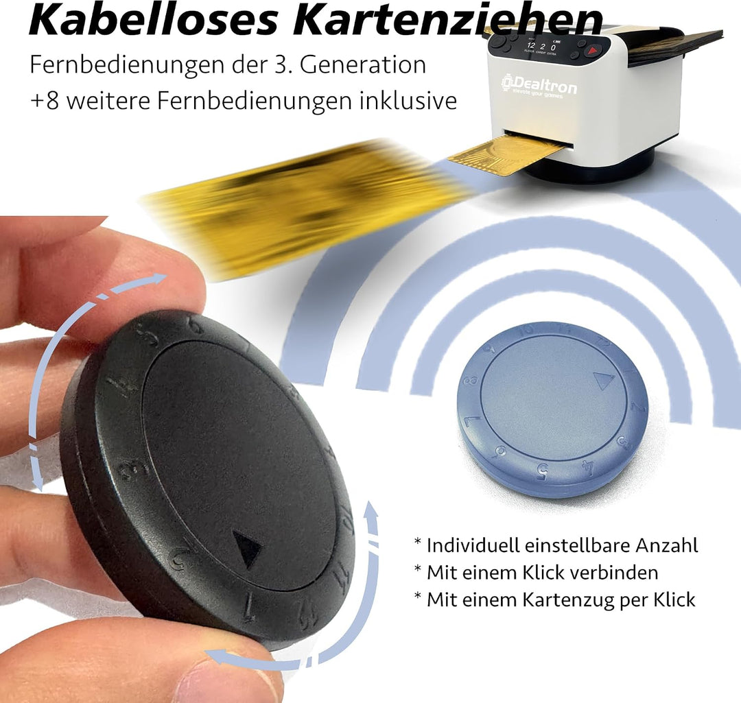 Verbesserte Kartenmischmaschine und Kartenausteiler, mit 8 Fernbedienungen, Automatischer Kartenmisc