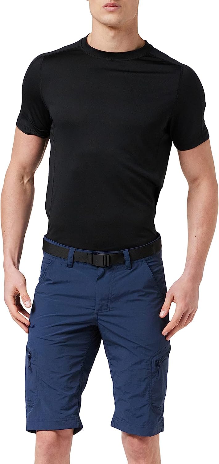 Schöffel Herren Shorts Silvaplana2, vielseitige Wanderhose mit separatem Gürtel, Outdoor Hose mit pr