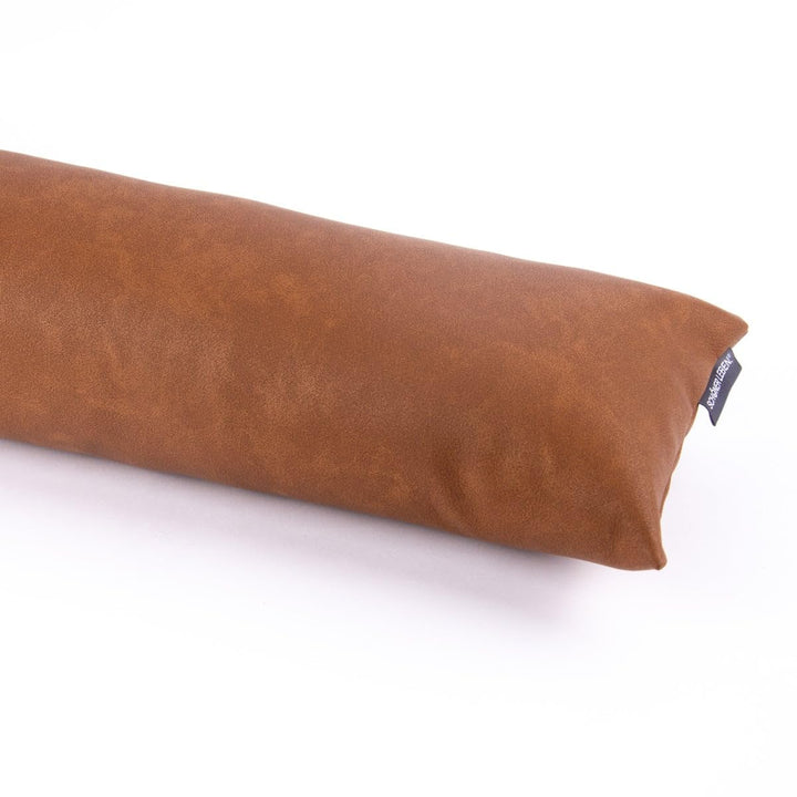 SCHÖNER LEBEN. Zugluftstopper Fenster Kunstleder in toller Uni-Camel-Optik, Auswahl:110cm Länge