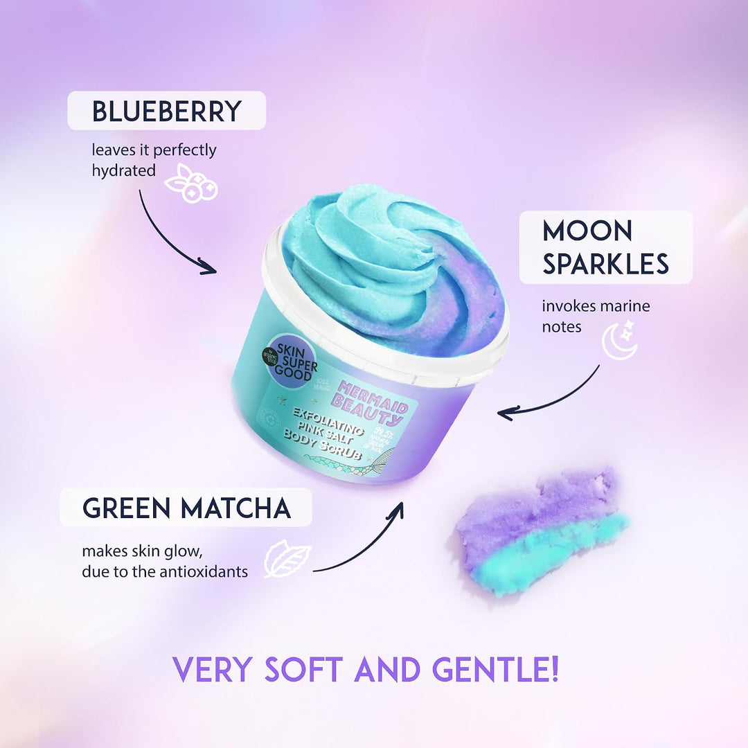 Skin Super Good Exfoliating Pink Salt Body Scrub Mermaid Beauty 250 ml