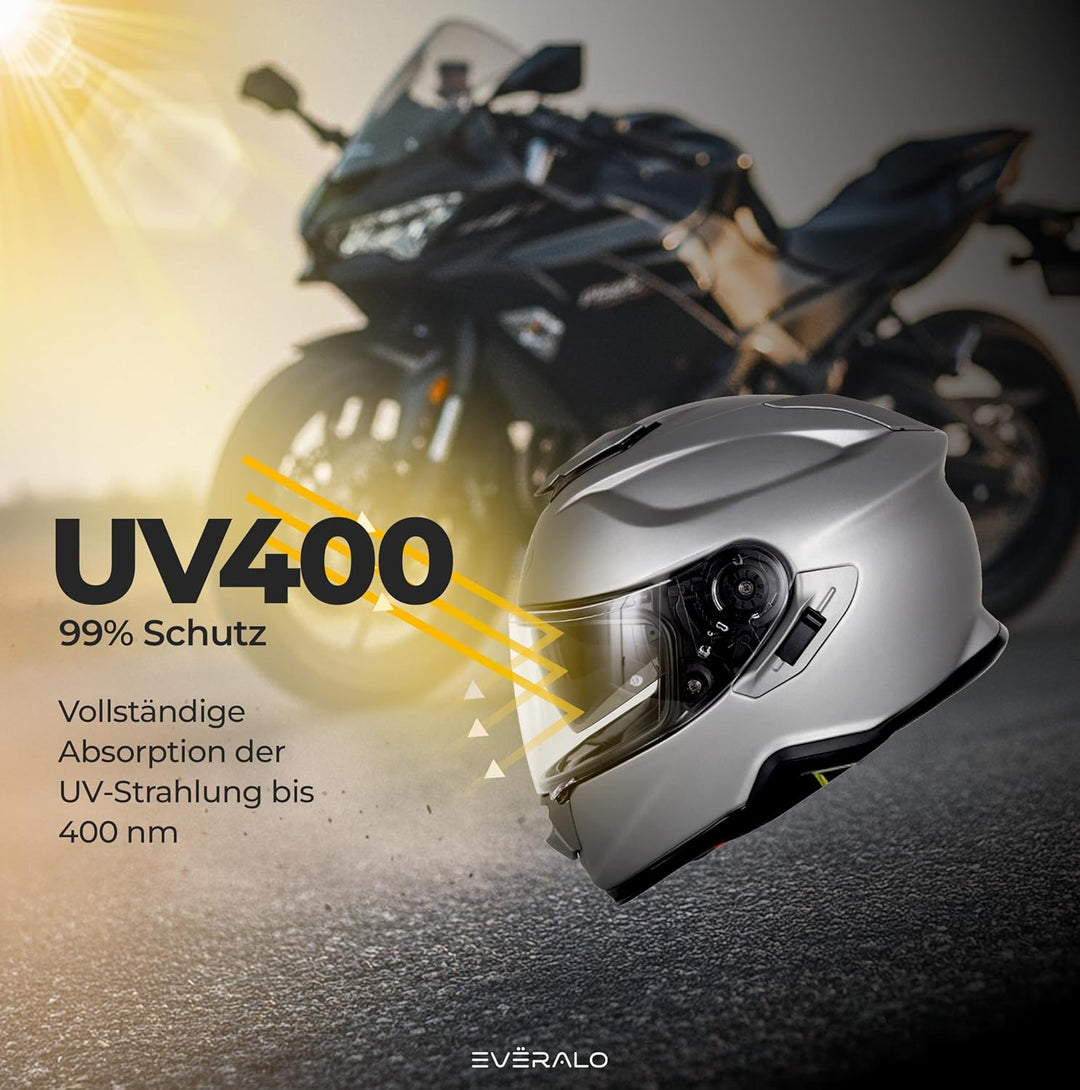 Everalo Kompatibel mit Shoei GT air 2 Visier - Gt Air - Neotec - Opticson - Cns1 - Helmvisier Pinloc