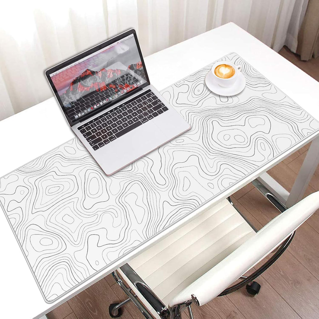 JIALONG Gaming Mauspad Schreibtischunterlage - Vernähte Kanten - rutschfest - Mousepad mit Einer spe