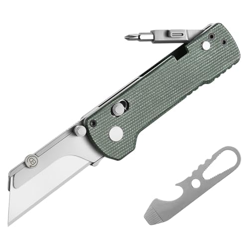 OKNIFE U1 Pro Multifunktionsmesser – Klappbares Universalmesser mit Klappschraubendreher, Schnellwec