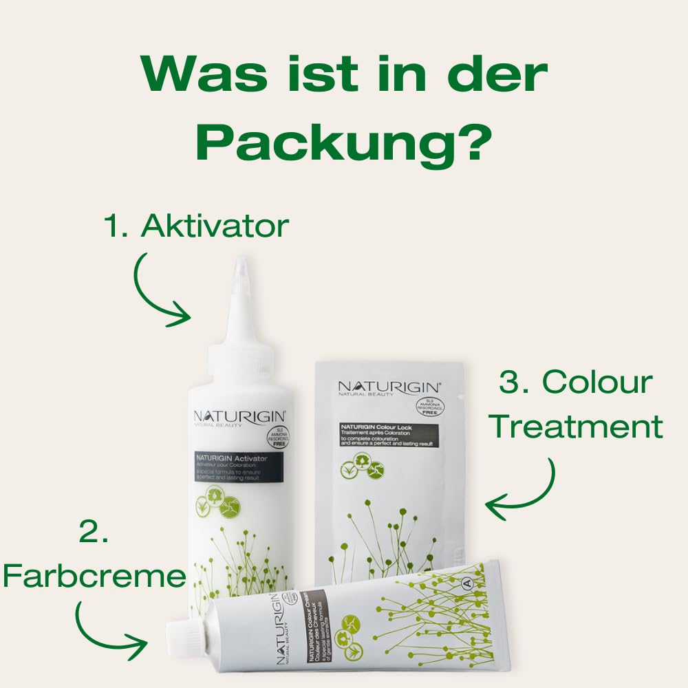 Braun 4.0 permanente Haarfabe mit natürlichen Inhaltsstoffen - Ohne Ammoniak Dunkles Kastanienbraun
