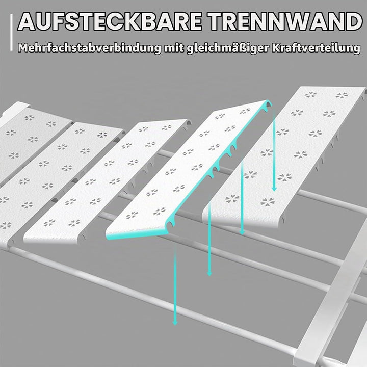 Einlegeböden Kleiderschrank, 38-60cm Verstellbare Regaleinsatz für Schrank, Regaltrenner, Teleskopre