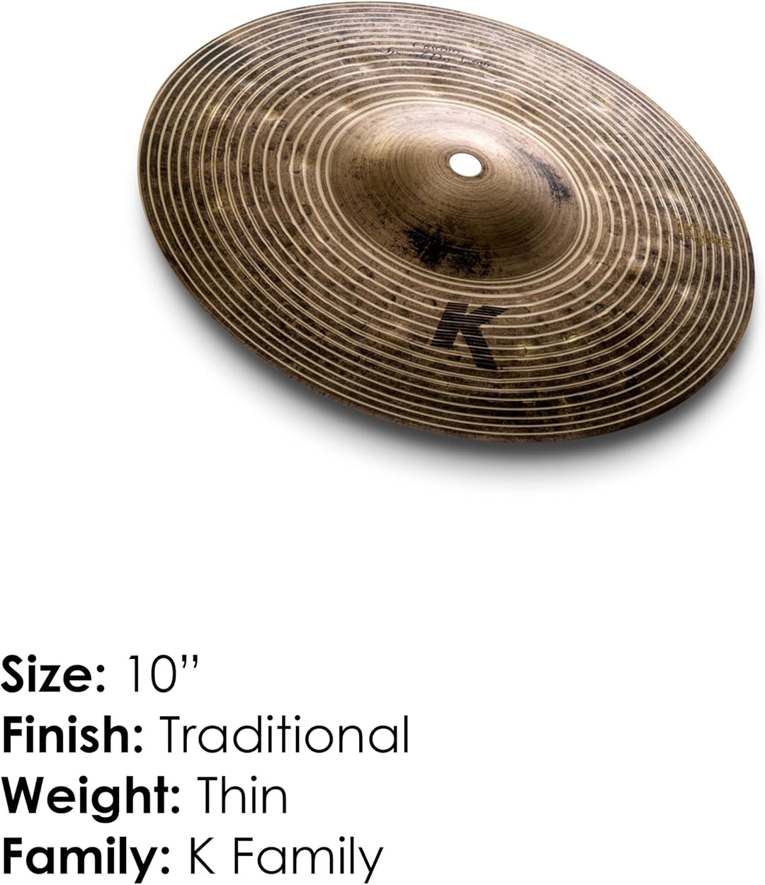 Zildjian K Custom Series - 10" Special Dry Splash Cymbal