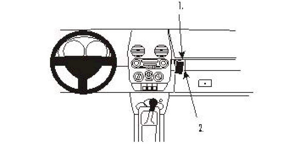 Brodit 853418 ProClip Halterung, schwarz