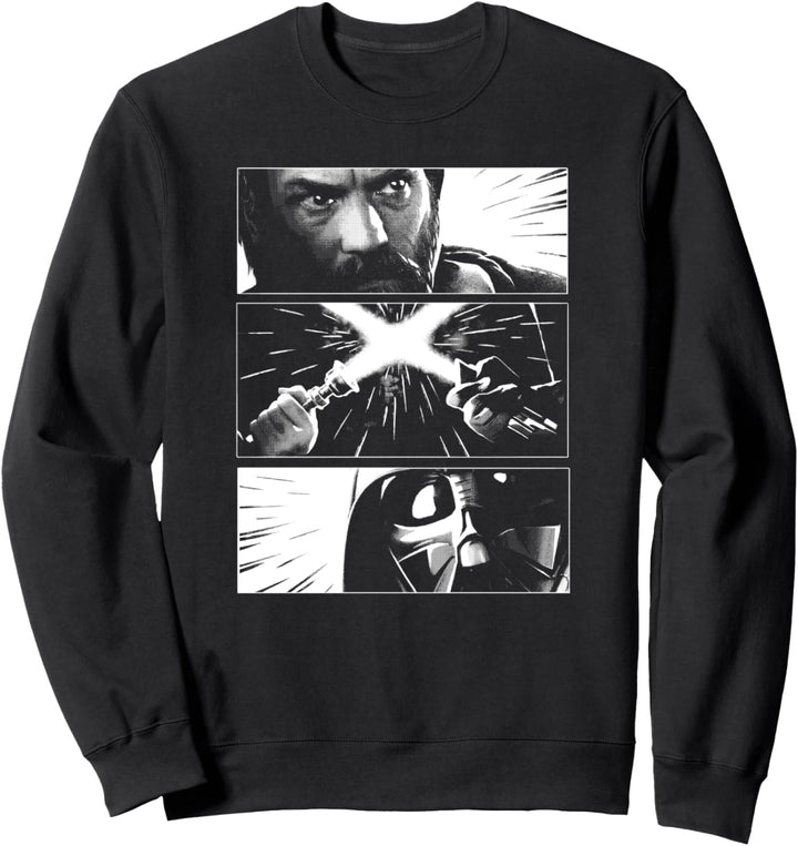 Star Wars: Obi-Wan Kenobi Vader And Kenobi Comic Panels Sweatshirt