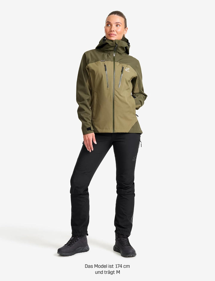 RevolutionRace Silence Proshell 3L Jacket, Damenjacke, belüftete und wasserdichte Jacke für Wanderun