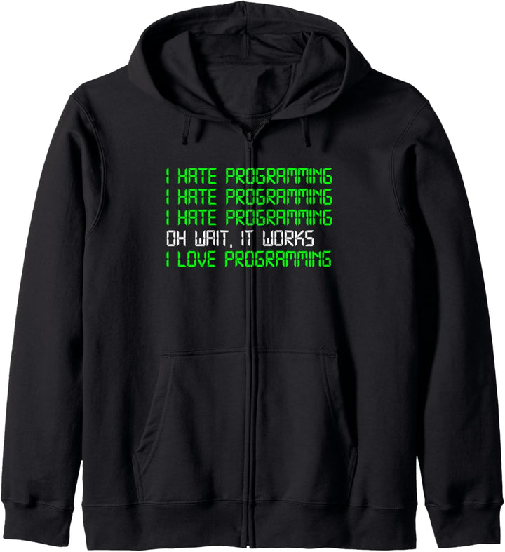 I Hate Programming Coding Informatik Programmierer Kapuzenjacke