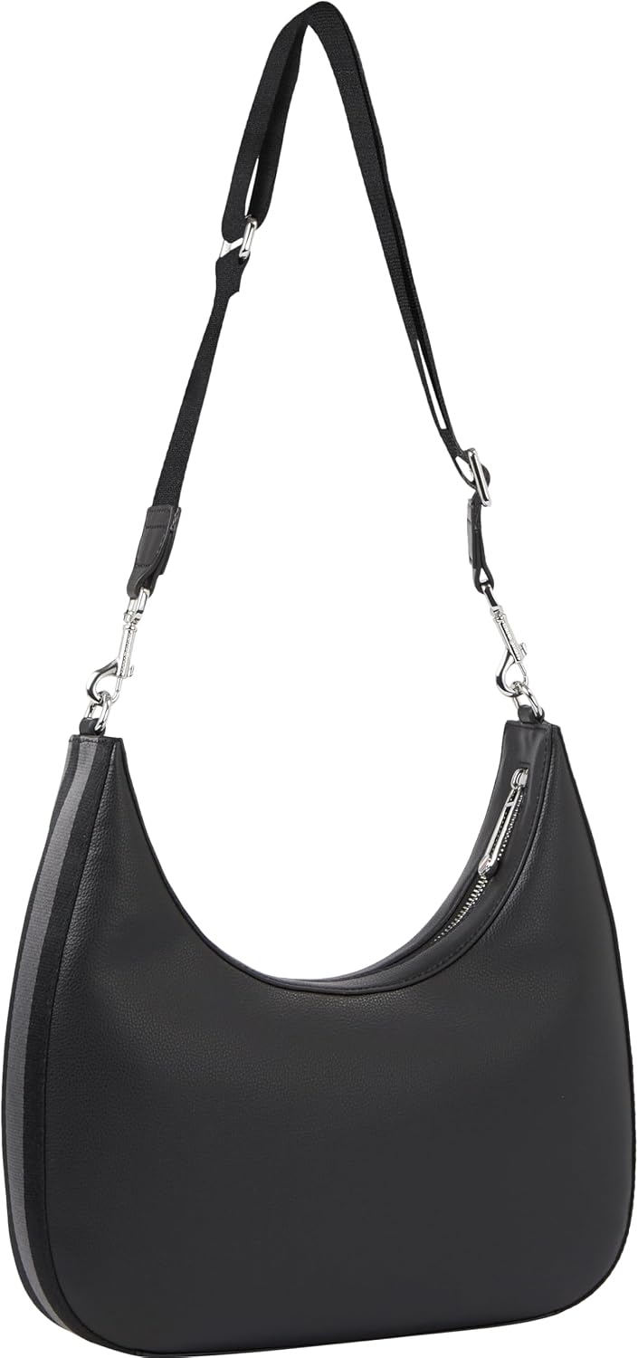 Tommy Hilfiger Damen Crossbody Bag Tasche Essential Crossover mit Reissverschluss Schwarz, Schwarz