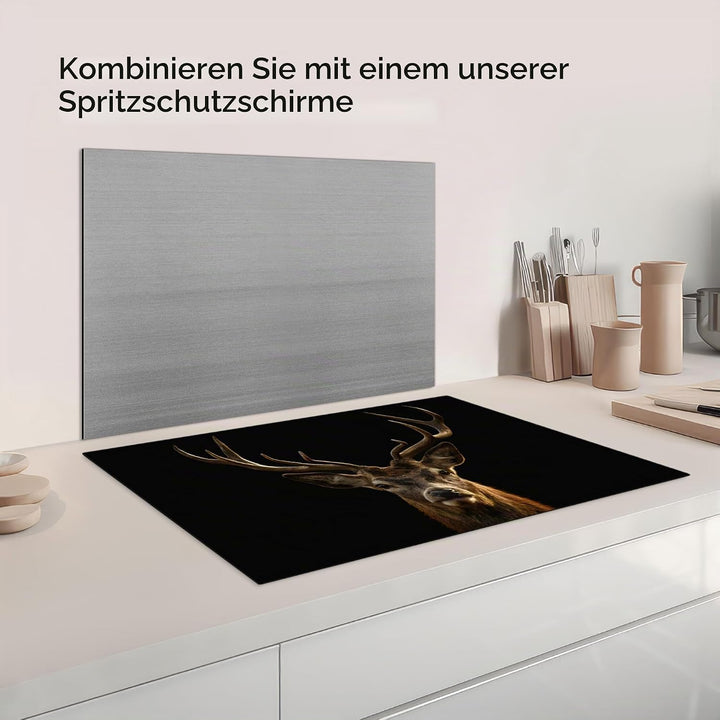 Herdabdeckplatte Einteilig Küche Herdabdeckung Induktionsfeld Ceranfeld Herdabdeckplatten Vinyl Matt