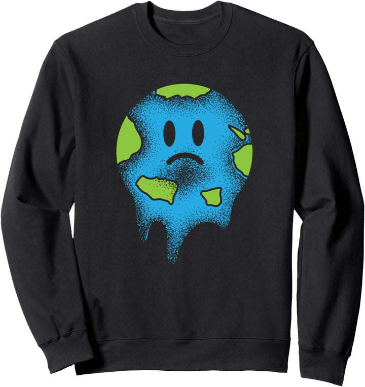 Vintage Melting Earth Planet Global Warming Save The Planet Sweatshirt