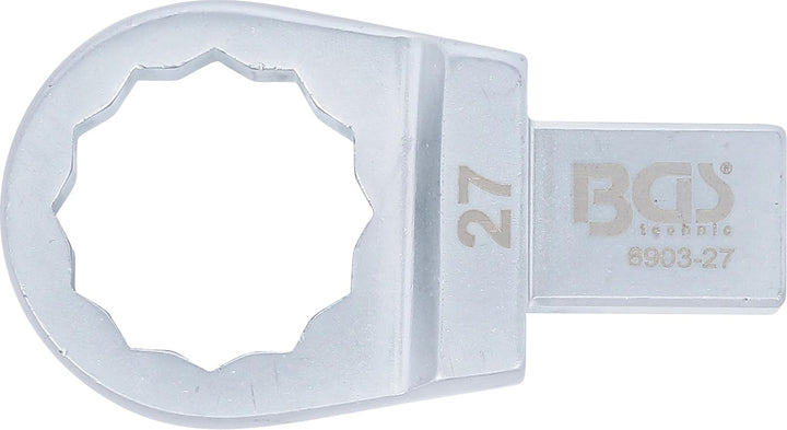 BGS 6903-27 | Einsteck-Ringschlüssel | 27 mm | Aufnahme 14 x 18 mm, 27 mm