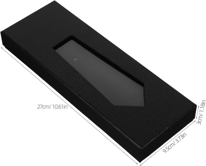 2 Stück Schwarze Krawattenbox mit Sichtfenster