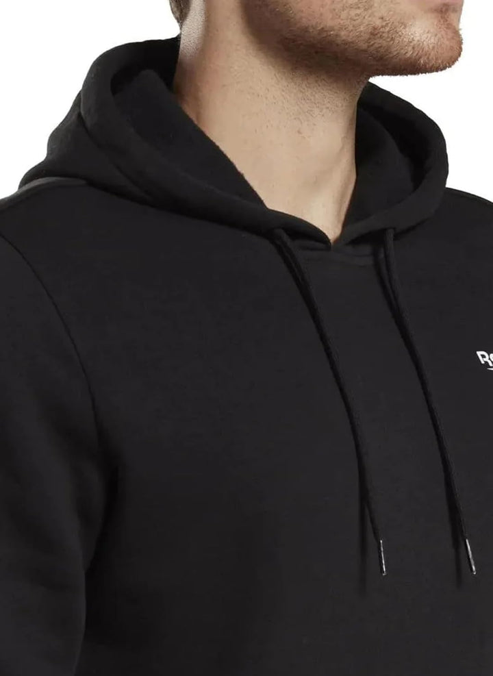 Reebok Herren Logo auf der Linken Brust Kapuzenpullover S Schwarz, S Schwarz