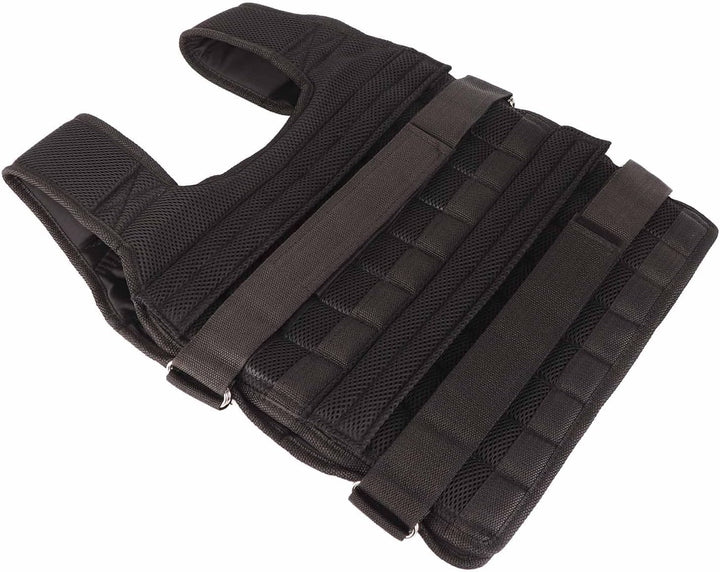 Greensen Gewichtete Weste 15KG für Krafttraining &amp; Ausdauer, Atmungsaktive Netz-Weste mit 32 Sandtas