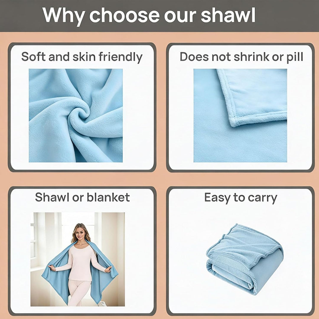kuscheldecke Flannel blanket 80x150 cm Sofadecke Tragbare Decke Wearable Shawl Blanket,Weich und war