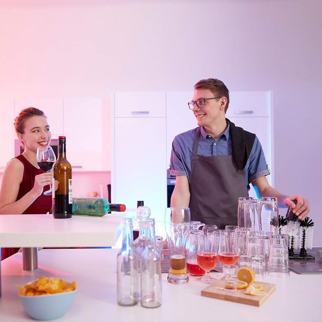 Relaxdays 10 x Gläserspülbürste mit Saugnapf, Gastronomie, Partys &amp; Bar, Gläserbürste, HxBxT: 22 x 1