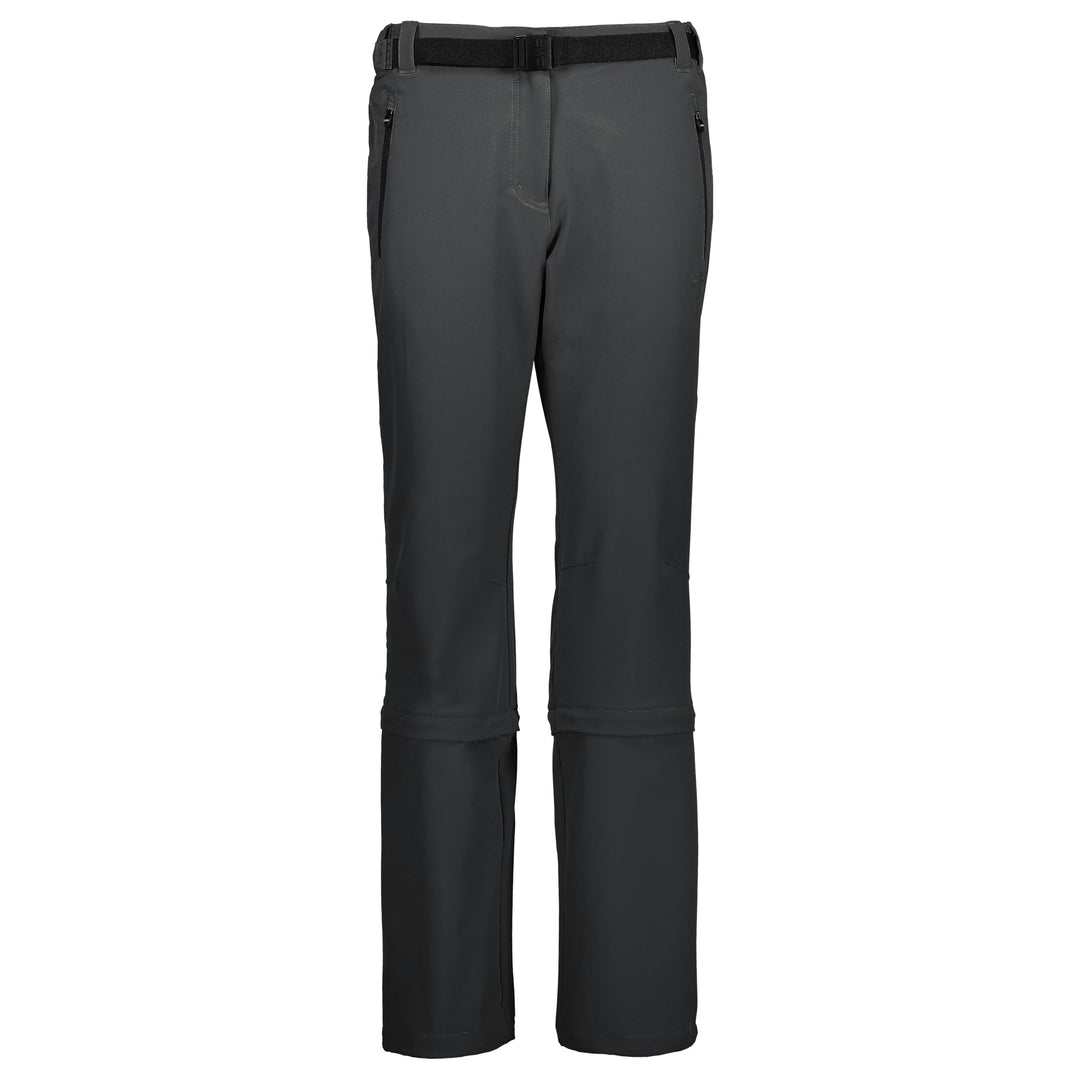 CMP Damen Cmp Damen Stretch Zip Off Trousers Hose Zipp Off Hose XL Anthrazit, XL Anthrazit