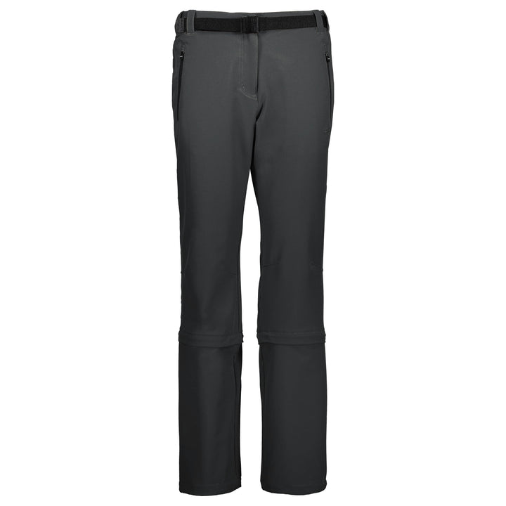 CMP Damen Cmp Damen Stretch Zip Off Trousers Hose Zipp Off Hose XL Anthrazit, XL Anthrazit