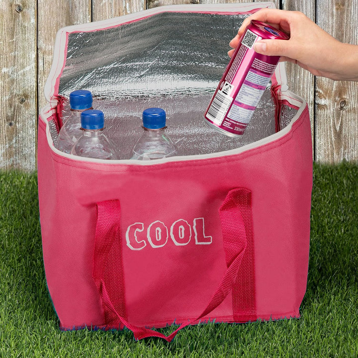 com-four® Kühltasche mit Kühlelement - Faltbare Thermo-Kühlbox - leichte Isoliertasche für Camping &amp;