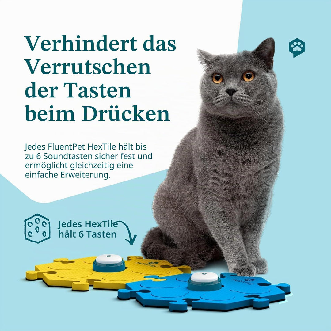 FluentPet Sound Button Tester Kit - Hundetasten für Kommunikation - Kompakte Sprechtasten für Hunde