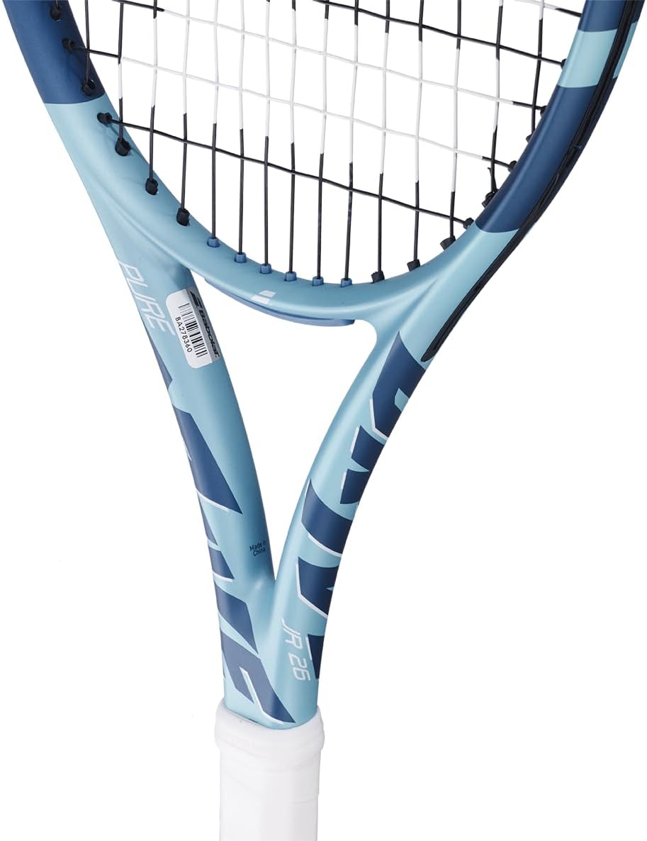 Babolat, Tennisschläger Modell Pure Drive Junior, Farbe Blau, Graphitrahmen, Besaitungsplan 16x19 16