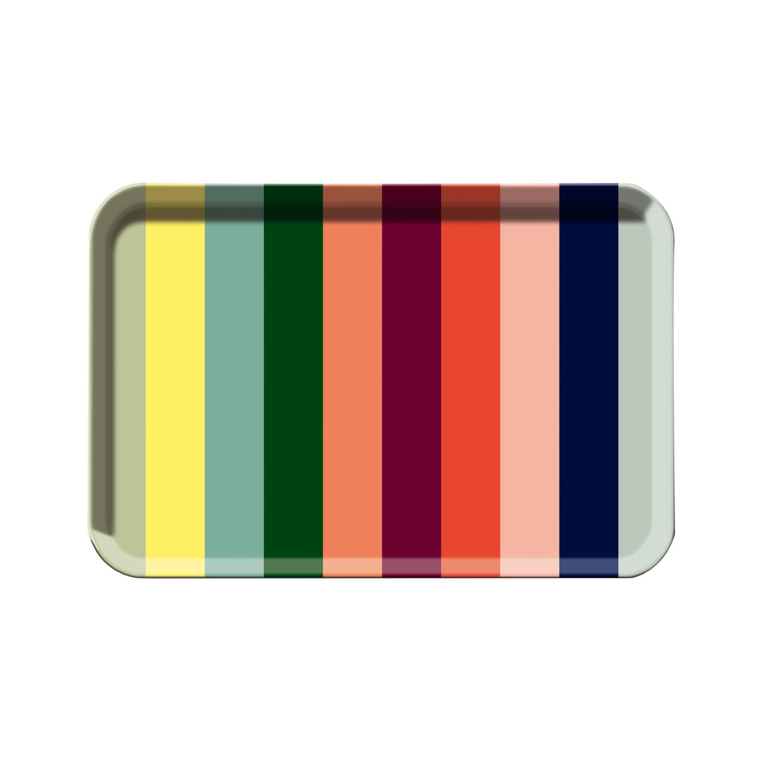 REMEMBER Tablett Lorenzo, B 45 x T 29.5 x H 2 cm, Melamin – Serviertablett im farbenfrohen Design, d