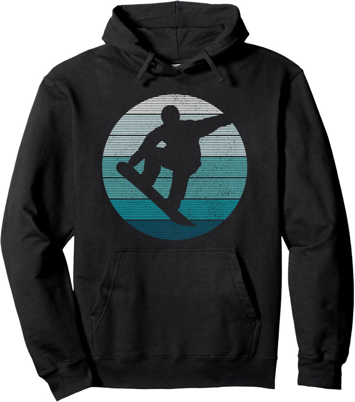 Snowboard Vintage Retro Freestyle Snowboarding Geschenk Pullover Hoodie