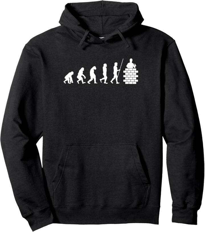 Maurer Evolution | lustiges Wandbauer Geschenk Pullover Hoodie