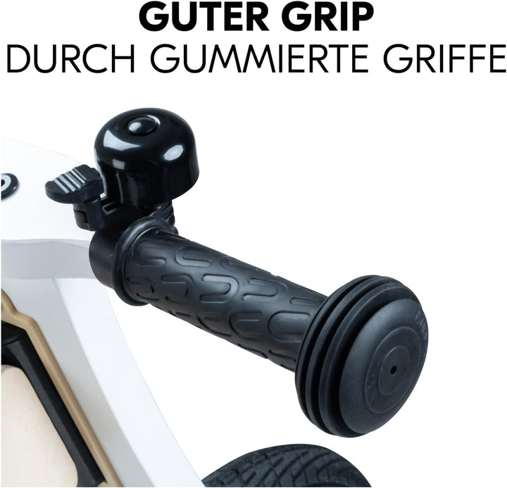 hauck Kinder Laufrad Balance N Ride ab 2 Jahre bis 20 kg, Holz Laufrad, Sattel Höhenverstellbar, Rut