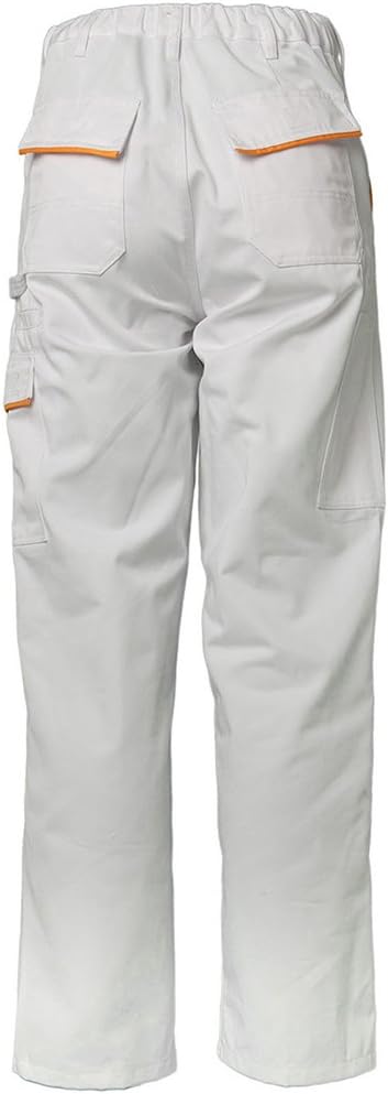 Planam Highline Herren Bundhose reinweiss gelb Modell 2327, Grösse 56 Reinweiss/Gelb 56, Reinweiss/G