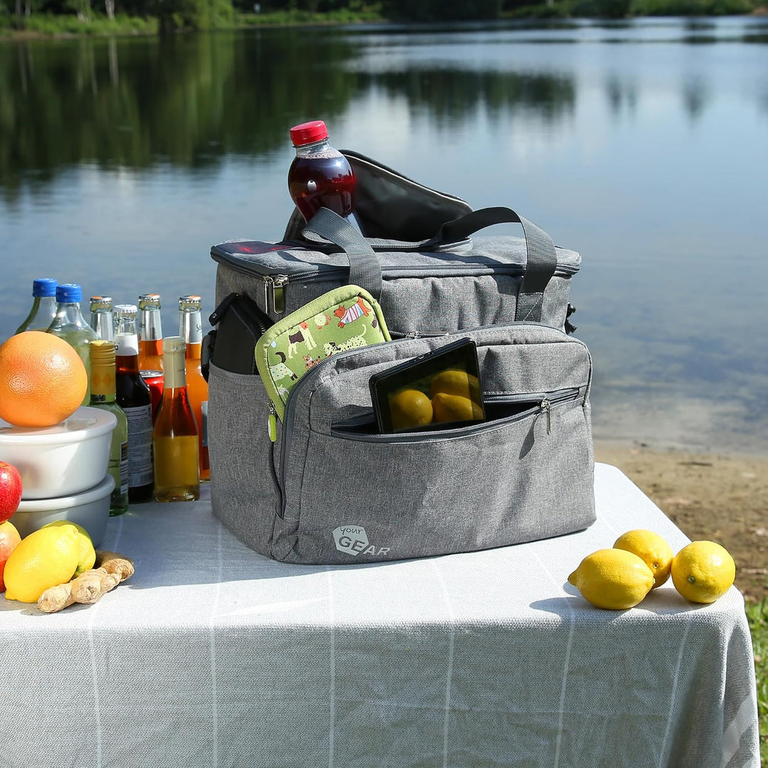 your GEAR Faltbare Kühltasche Cavoli – Isoliertasche mit 30 Liter Volumen – Grosse Picknicktasche mi