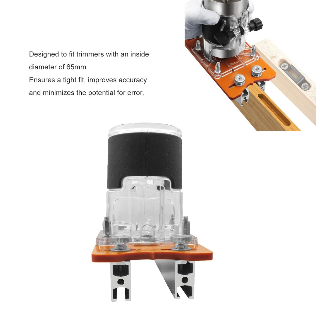 Sorandy 2-in-1-Kompaktbefestigungs-Schlitzhalterung, Multifunktionale Holzschneider-Fräsbasis, Holzf