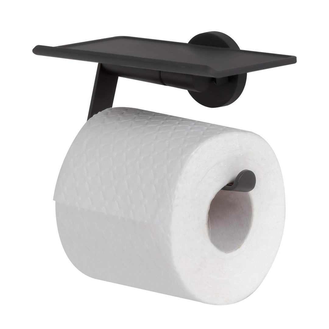 Tiger Noon Toilettenpapierhalter mit praktischer Ablage, Toilettenrollenhalter aus Edelstahl, Farbe: