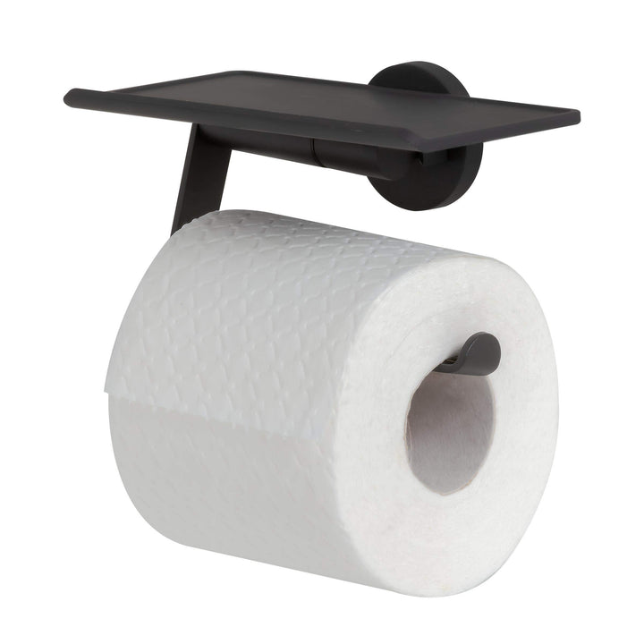Tiger Noon Toilettenpapierhalter mit praktischer Ablage, Toilettenrollenhalter aus Edelstahl, Farbe: